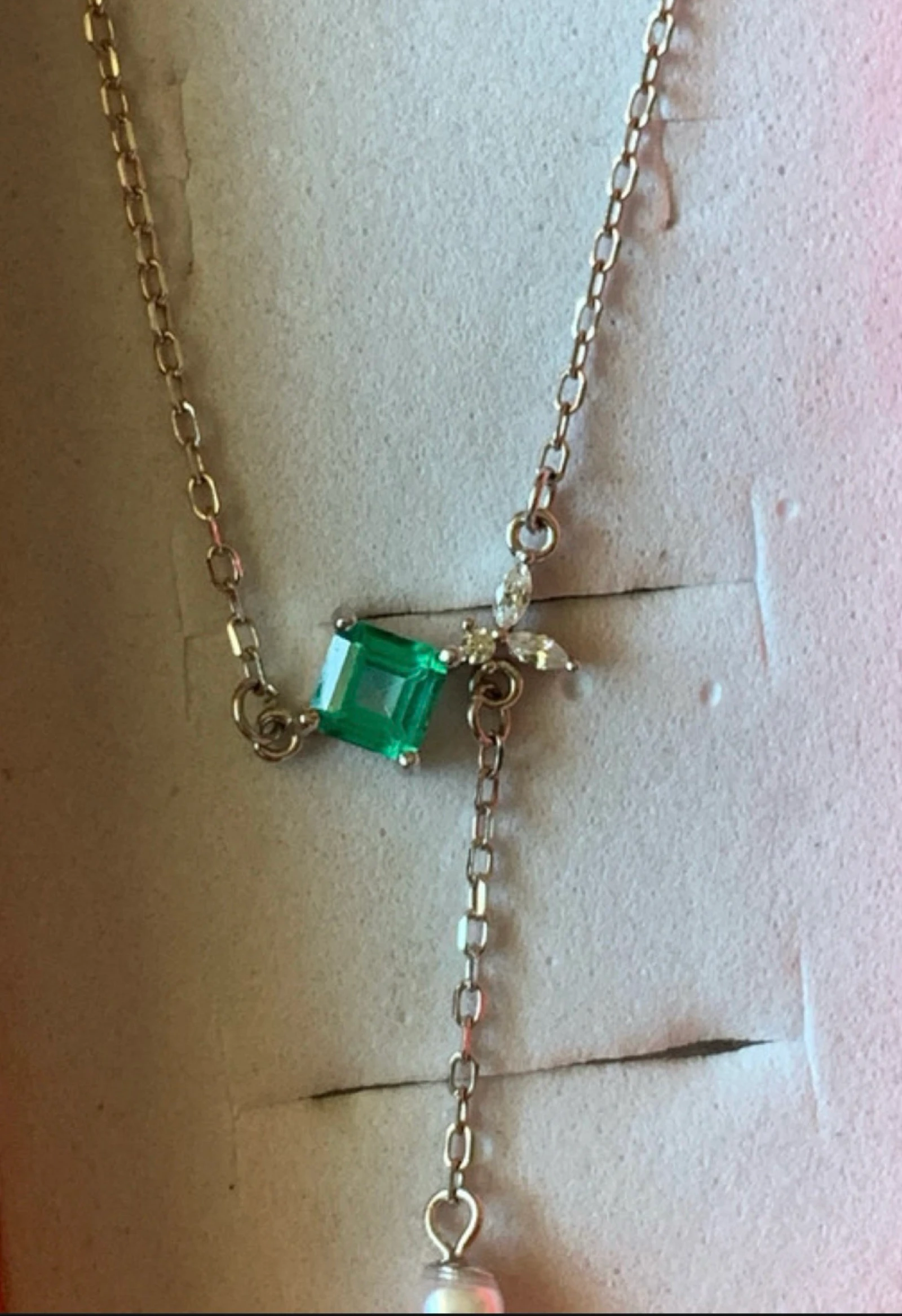 Collar topacio y perla  – photo 4